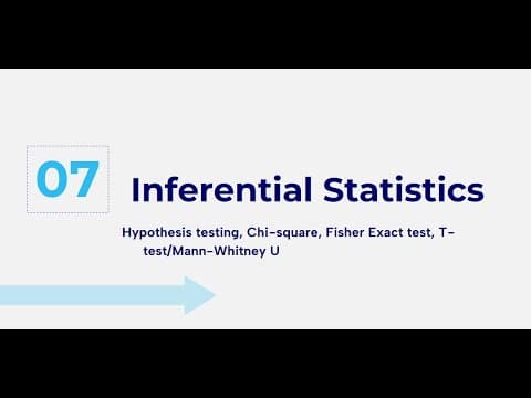 Session 7: Inferential Statistics — Part 1